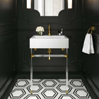 Modway Redeem 24" Acrylic Wall-Mount Bathroom Vanity - Clear/White-Acrylic Frame
