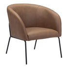 Zuo Quinten Accent Chair - Vintage Brown-Assembly not required