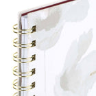 Mead West Village Coil Hardcover Notebook - 11" H x 9" W - White/Grey Foral - 80 Sheets-Versatile Use: Perfect for meetings, journaling, project planning, and creative writing