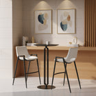 Zuo Desi Barstool - White - Set of 2-Assembly required