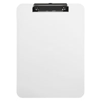 JAM Paper Plastic Clipboards with Low Profile Metal Clip - Letter Size (9 x 12.5) - Clear-Colour: Clear | Be stylish and organized with colourful clipboards.