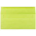 JAM Paper #10 Business Envelopes, 4 1/8 x 9.5, Brite Hue Ultra Lime Green, 100 Pack (71091g)-Size: #10 (4-1/8" x 9-1/2")