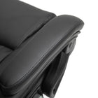 Vinsetto Massage Office Chair with 6-Point Vibration and Footrest - Black-Colour: Black