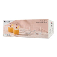 Maxwell & Williams 6-Piece Manhattan Whisky Glass Set - 360mL-This 6-Piece Manhattan Whisky Glass Set is dishwasher safe and perfect for entertaining