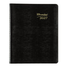 Brownline 2027 14-Month Monthly Planner Soft Cover - 8-7/8" x 7-1/8" - Black-One month per spread, one block per day