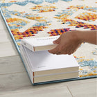Modway Reflect Takara Abstract Diamond Moroccan Trellis Indoor/Outdoor Area Rug - 5 ft W x 8 ft L - Multicolored-100% Polypropylene Sisal