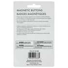 Merangue Magnetic Button - 3/4" - Black - 52 Pack-Round size makes it convenient to transform crafts