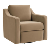 Modway Liora Performance Velvet Armchair - Taupe-Stain-Resistant Performance Velvet