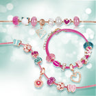 Make it Real Halo Charm Bracelets : Think Pink -Creating their own beautiful jewelry helps young girls develop fine-motor, visual, and tactile-sensory skills - all while having fun and expressing themselves!