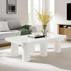 Modway Cleo 54" Rectangular Coffee Table - White-Matte Finish