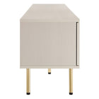 Modway Cambria 70" TV Stand - White-Sliding Doors