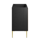 Modway Alchemist 36" Bathroom Vanity Cabinet - Black/Gold-Sink Basin and Fixtures Not Included