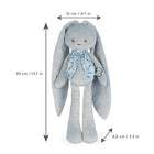 Kaloo Lapinoo Doll Rabbit - Medium - Blue-Ears can hang, swing, and play all day.
