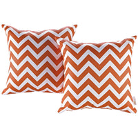 Modway Outdoor Patio Pillow Set - Chevron - Set of 2-Indoor/Outdoor Throw Pillow