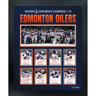 Edmonton Oilers 2025 Conference Champions Replica Signatures - Framed Print - 20" x 16"-Premium virtual frames