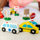Melissa & Doug 15-Piece Wooden Vehicles and Traffic Signs Set-Makes a great gift for preschooler girls and boys, ages 3 to 6, for hands-on, screen-free play