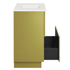 Modway Quantum 36" Bathroom Vanity - White/Gold-8