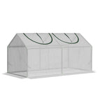 Outsunny 47" x 24" x 24" Portable Mini Tunnel Greenhouse with 2 Windows Steel Frame PE Cover- Greenhouse with high quality steel tube structure   
 