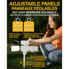 Bell + Howell Bionic Floodlight Pro Solar Lights Outdoor with Motion Sensor LED-Infrared Motion Sensor Technology: motion activation uses infrared motion sensing technology that casts an invisible shield up to 11 meters