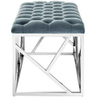 Modway Intersperse Bench - Sea Blue-Elegant Tufted Buttons