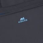 Rivacase Regent 14"Laptop Bag - Black-Comfortable padded handles and a removable, adjustable strap