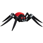 GEMMY Airblown Inflatable Halloween LightShow Projection Fire & Ice Black/Red Spider - 43" x 174"-Lights up with bright, energy-efficient LED light
