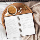 Mead West Village Coil Hardcover Notebook - 9" H x 6" W - Black - 80 Sheets-Versatile Use: Ideal for meetings, journaling, project planning, and creative writing