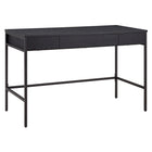 Hudson&Canal Evans 48" Writing Desk - Black-A mid-century modern design for your entryway, living room, den, and more