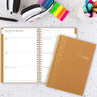 Cambridge 2026 WorkStyle Focus Weekly/Monthly Planner - 8-1/2" H x 5-1/2" W - Clay - Bilingual-One month per 2 page spread has open daily blocks and weekly notes sections