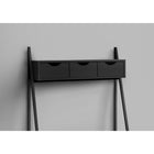 Monarch Specialties 7330 32" Computer Desk - Black/Black Metal-Plenty of storage with a long drawer on metal glides with a built-in handle, and 3 drawers on top with a shelf for other essentials within easy reach