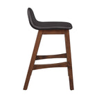 Modway Juno Wood Counter Stool - Brown - Set of 2-Footrests & Backrests