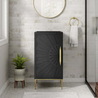 Modway Awaken 18" Bathroom Vanity Cabinet - Black-Sink Basin Not Included