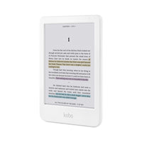 Kobo Clara 6" Colour eReader - White-Browse and read eBooks in full colour, Experience true comfort with the 6" E Ink Kaleido  3 display’s soothing colour palette. No glare in sunlight, no social media distractions—just you and your book in full-colour bliss. Whether you’re a nonfiction buff or a fiction fanatic, let colour bring added depth to your browsing, bookshelves, and reading experience
