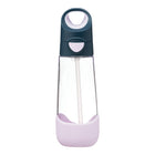 b.box - Tritan Drink Bottle - 600ml - Indigo Rose-Unique triangle shape easy for kids to grip