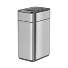 Elpheco TwinLid Stainless Small Sensor Garbage Can - 9.5L - Silver-Cutting-edge sensor switch opens the lid automatically with a wave of your hand