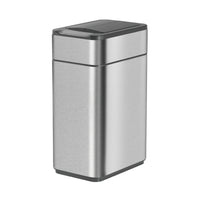 Elpheco TwinLid Stainless Small Sensor Garbage Can - 9.5L - Silver-Cutting-edge sensor switch opens the lid automatically with a wave of your hand