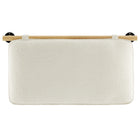 Modway Anela Wall-Mounted Chenille Upholstered Twin Headboard - Cream Natural-Assembly Required