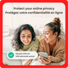 McAfee Total Protection Antivirus&Internet Security- 3 Devices (Windows/Mac/Android/iOS/ChromeOS)-1-Year Subscription with Auto-Renewal [Digital Download]-Protect your online privacy with our unlimited VPN, ensuring your personal data and activities remain secure, especially when using public Wi-Fi.