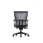 Kopplen Ergonomic Office Chair with Lumbar Support - Grey-340mm BIFMA-standard nylon base, supports up to 1136 KG.