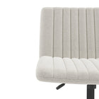 Brassex Destan Office Chair - White-300mm black metal base