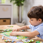 Melissa & Doug 24-Piece Wooden Animal Chase Jigsaw Spinning Gear Puzzle-8
