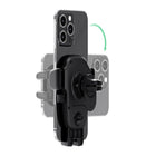 iOttie Easy One Touch 6 Air Vent Mount for Mobile Phones-Securely installs on horizontal or vertical vent blades using rubber prongs for a firm grip. Support foot stabilizes heavier devices. Also mounts to any dashboard using the included adhesive flush mount