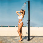 Outsunny 7.3' 5.3 Gallon Solar Heated Shower-Could hold 5.3gallon(20L) water and can raise the water temperature up to 140°F(60℃)
