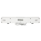 Edifier QS30 USB Powered BT Multimedia Soundbar with Enhanced Bass Integrated Mic and Dynamic Lighting Effects - White-Playback control is easy with the top-mounted buttons