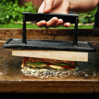 Razor Rectangle Cast Iron Meat Press-7