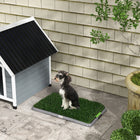 PawHut 26" L Artificial Grass Dog Pee Pad - Green - 2 Pack-PE construction with realistic grass tones enhances esthetic appeal 