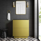 Modway Quantum 30" Bathroom Vanity Cabinet - Gold-Sink Basin Not Included