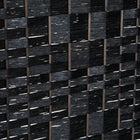 HOMCOM 6 Panels Hand-Woven Freestanding Room Divider for Home Office - Black-Overall Dimension: 106.3"W x 0.8"D x 70.9"H (270 x 2 x 180cm)
