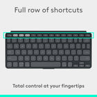 Logitech Keys-To-Go 2 Portable Bluetooth Tablet Keyboard with Built-in Cover - Graphite-Logi Options+ App: Customize your entire F-row to accommodate any function you need, so that working on-the-go is easy and efficient (available on Windows and macOS only)