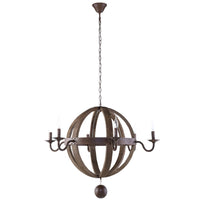Modway Catapult Chandelier - Antique Brass-Vintage Modern Chandelier